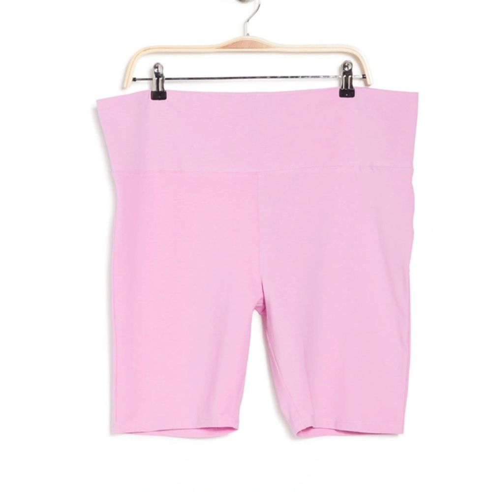 BP. High Waist Bike Shorts In Purple Tulip